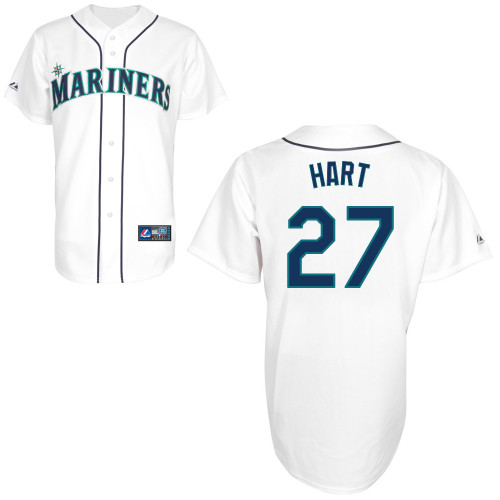 Corey Hart #27 Youth Baseball Jersey-Seattle Mariners Authentic Home White Cool Base MLB Jersey